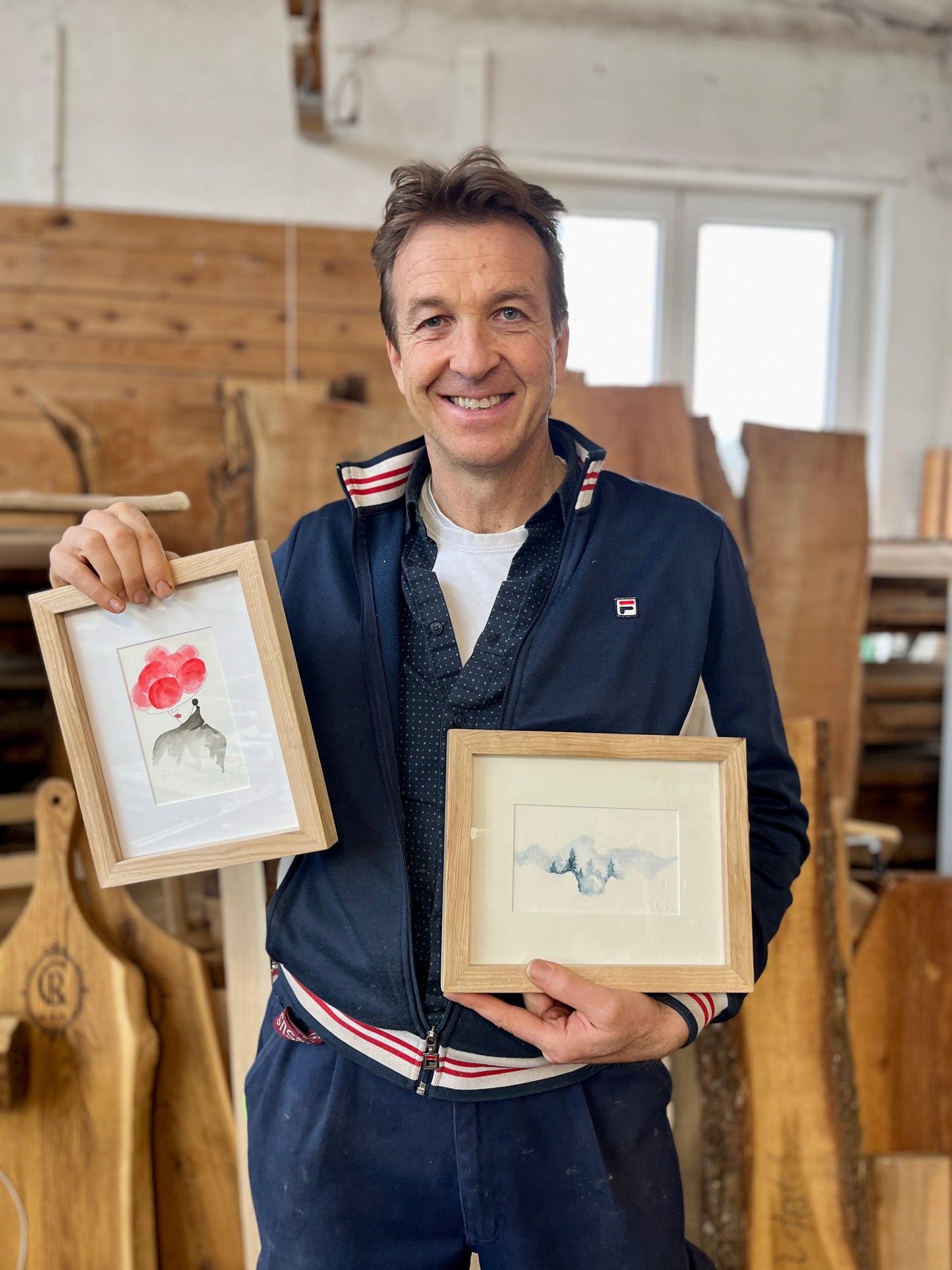 Gerahmtes Aquarell Bild - Schwarzwald