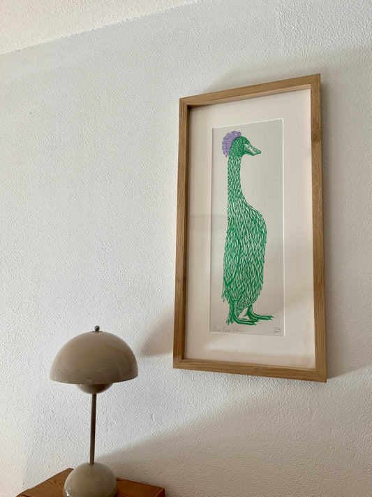 Gerahmter Kunstdruck - Gans