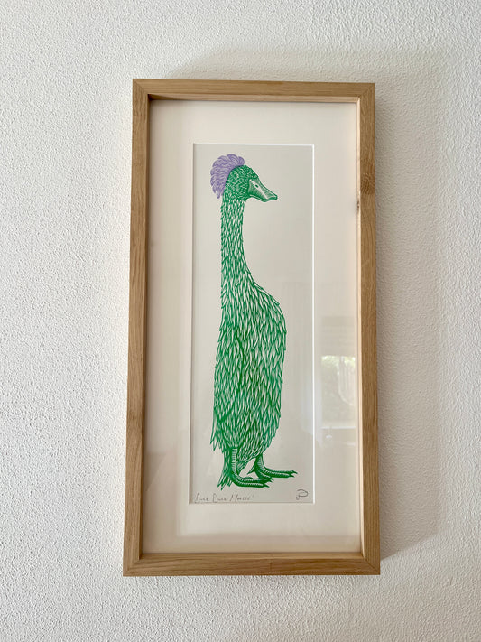 Gerahmter Kunstdruck - Gans